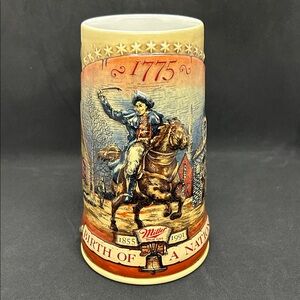 Miller High Life Beer Stein Mug 1775 Birth of A Nation 1st in Series